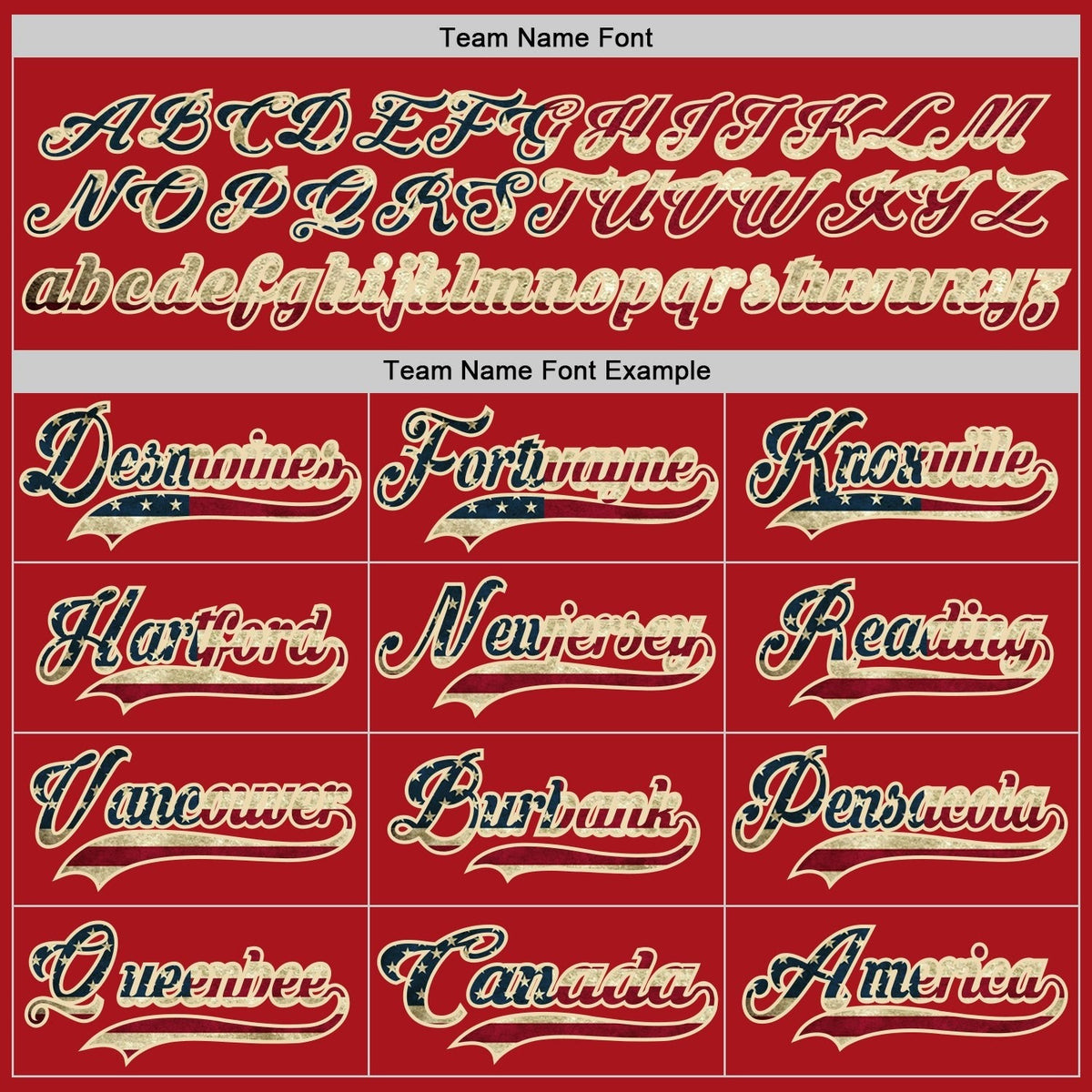 Custom Red Vintage USA Flag-Cream Hockey Jersey photo 3