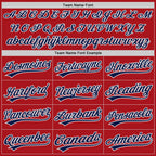 Custom Stitched Red Navy-White Baseball Pullover Sweatshirt Hoodie photo 3