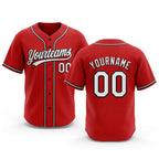 Custom Stitched Red White-Black Baseball Pullover Sweatshirt Hoodie
