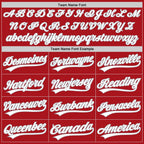 Custom Stitched Red White-Gray Baseball Pullover Sweatshirt Hoodie photo 3