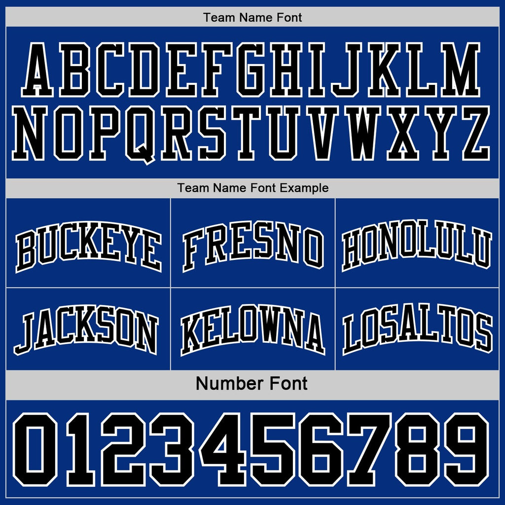 Custom Reversible Black Royal-White Double Side Sublimation Basketball Set Jersey photo 6