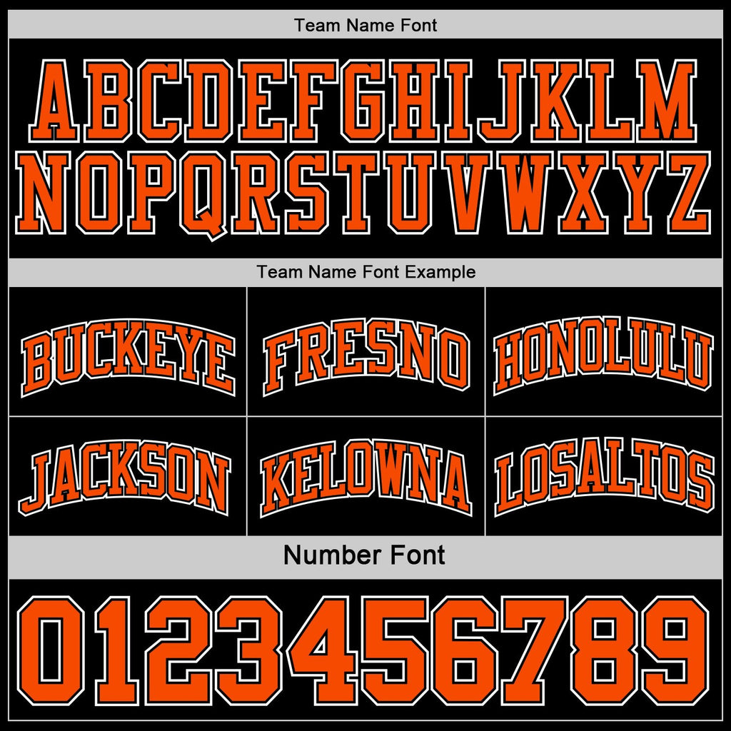 Custom Reversible Black Orange-White Double Side Sublimation Basketball Set Jersey photo 6