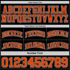Custom Reversible Black Orange-White Double Side Sublimation Basketball Set Jersey photo 6