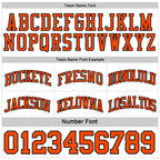 Custom Reversible Black Orange-White Double Side Sublimation Basketball Set Jersey photo 7