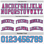 Custom Reversible Black Pink-Sky Blue Double Side Sublimation Basketball Set Jersey photo 7
