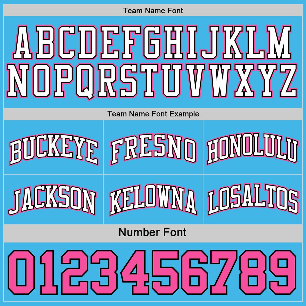 Custom Reversible Black Pink-Sky Blue Double Side Sublimation Basketball Set Jersey photo 7