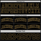 Custom Reversible Black Old Gold Double Side Sublimation Basketball Set Jersey photo 5