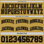 Custom Reversible Black Old Gold Double Side Sublimation Basketball Set Jersey photo 6