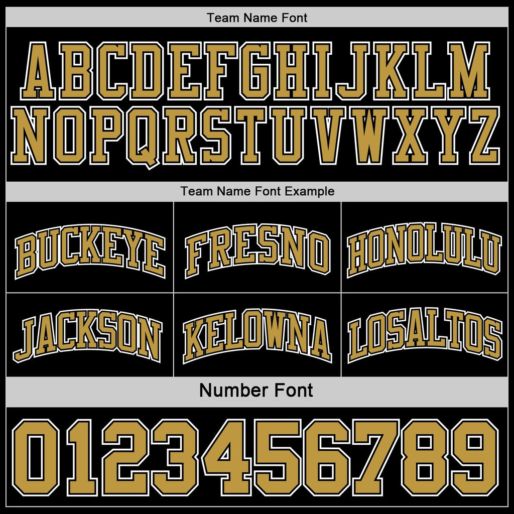 Custom Reversible Black Old Gold-White Double Side Sublimation Basketball Set Jersey photo 6
