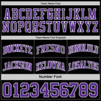 Custom Reversible Black Purple-White Double Side Sublimation Basketball Set Jersey photo 6
