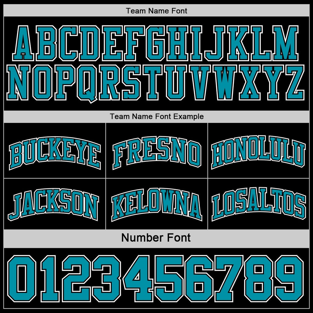 Custom Reversible Black Teal-White Double Side Sublimation Basketball Set Jersey photo 6