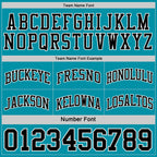 Custom Reversible Black Teal-White Double Side Sublimation Basketball Set Jersey photo 7