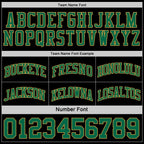 Custom Reversible Black Kelly Green-Old Gold Double Side Sublimation Basketball Set Jersey photo 6