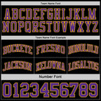 Custom Reversible Black Purple-Gold Double Side Sublimation Basketball Set Jersey photo 6