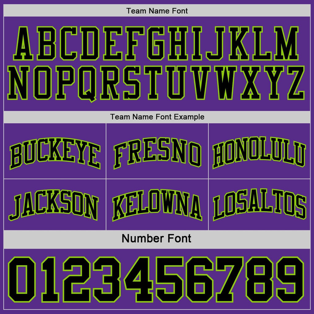 Custom Reversible Black Purple-Neon Green Double Side Sublimation Basketball Set Jersey photo 7
