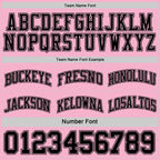 Custom Reversible Black Light Pink Double Side Sublimation Basketball Set Jersey photo 7