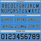 Custom Reversible Black Powder Blue-White Double Side Sublimation Basketball Set Jersey photo 6