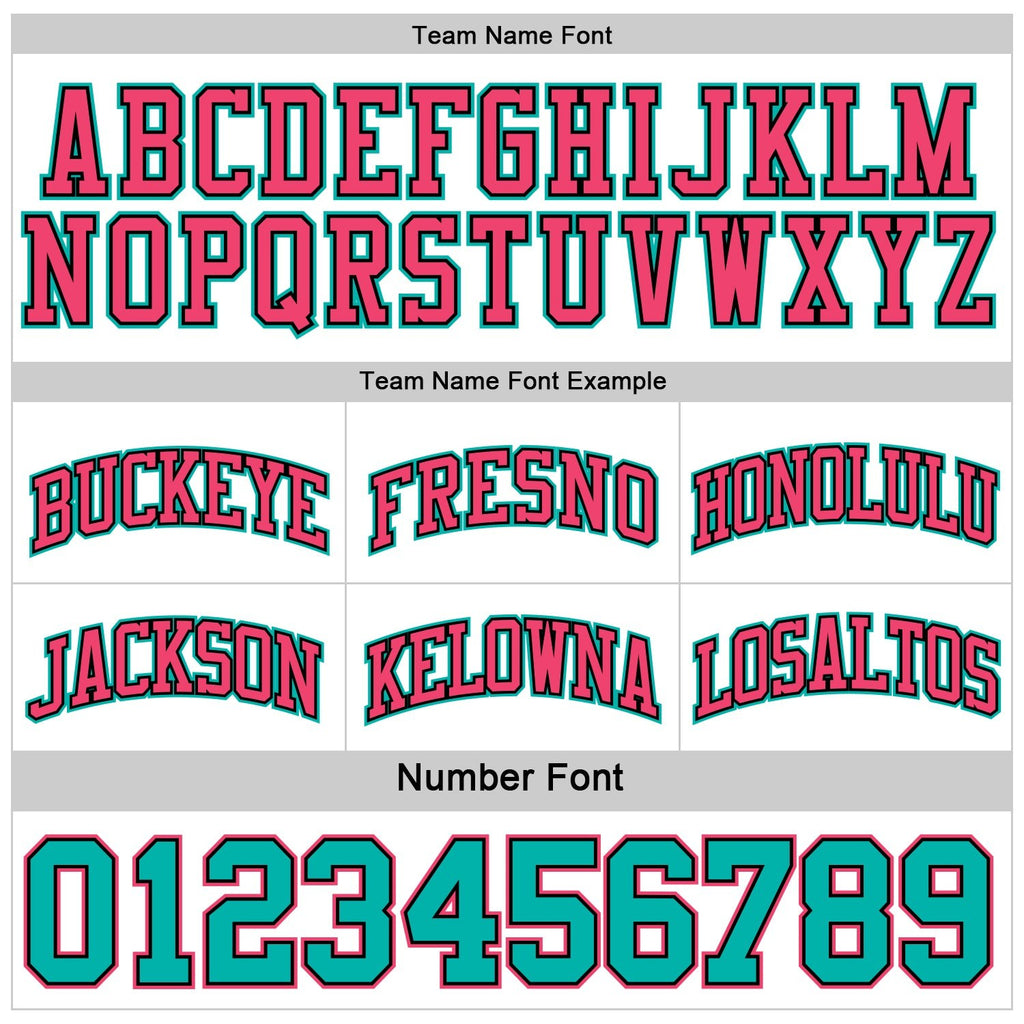 Custom Reversible Black Neon Pink-Aqua Double Side Sublimation Basketball Set Jersey photo 6