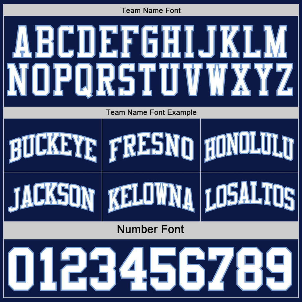 Custom Navy White-Light Blue Reversible Double Side Sublimation Basketball Set Jersey photo 6