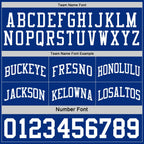Custom Royal White Reversible Double Side Sublimation Basketball Set Jersey photo 6