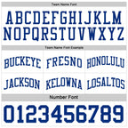 Custom Royal White Reversible Double Side Sublimation Basketball Set Jersey photo 7