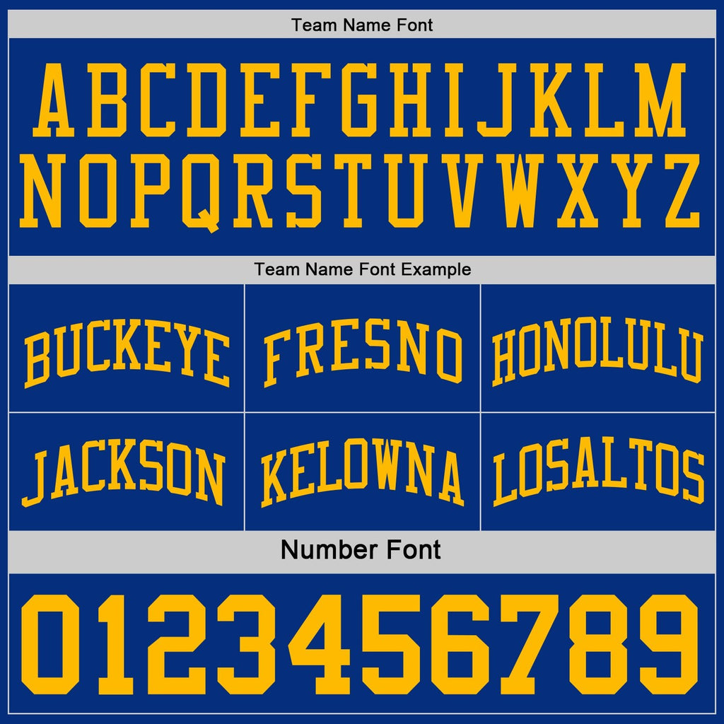 Custom Royal Gold-White Reversible Double Side Sublimation Basketball Set Jersey photo 6
