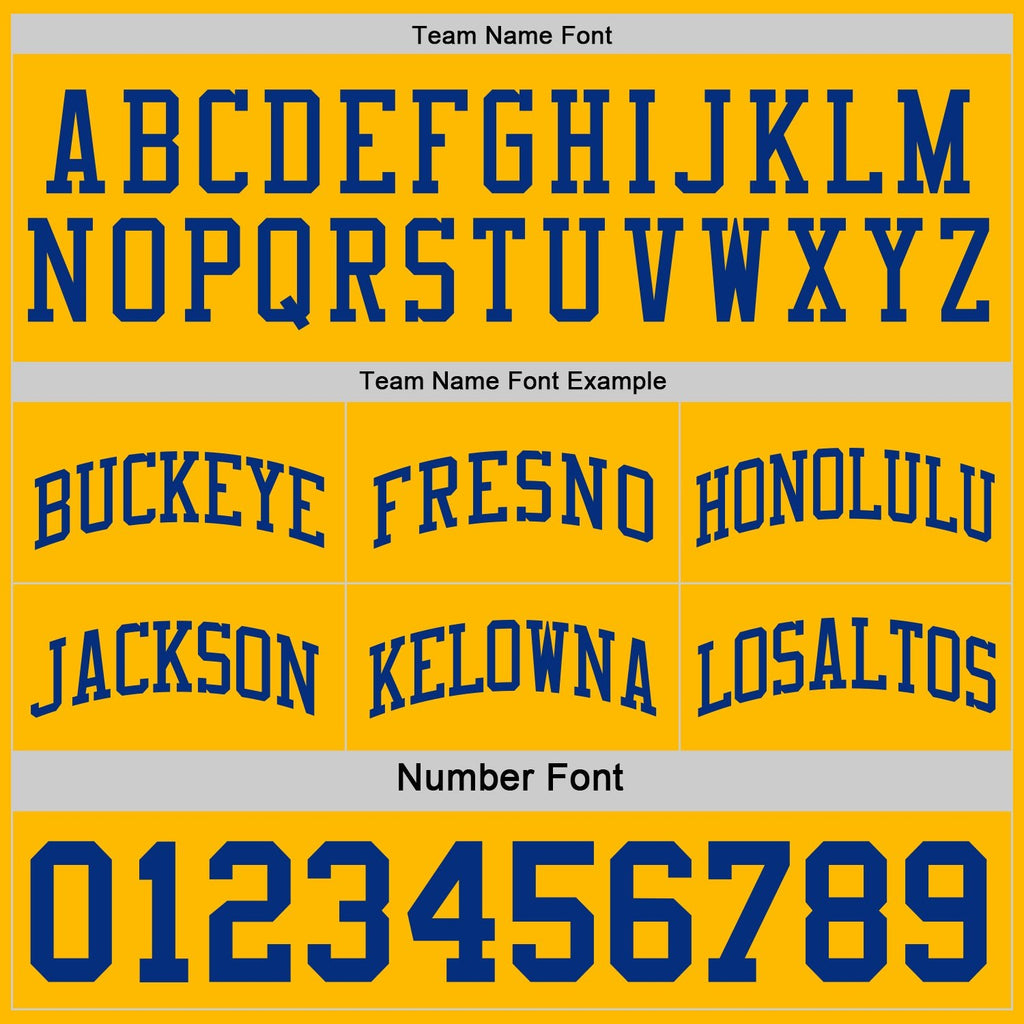 Custom Royal Gold-White Reversible Double Side Sublimation Basketball Set Jersey photo 7