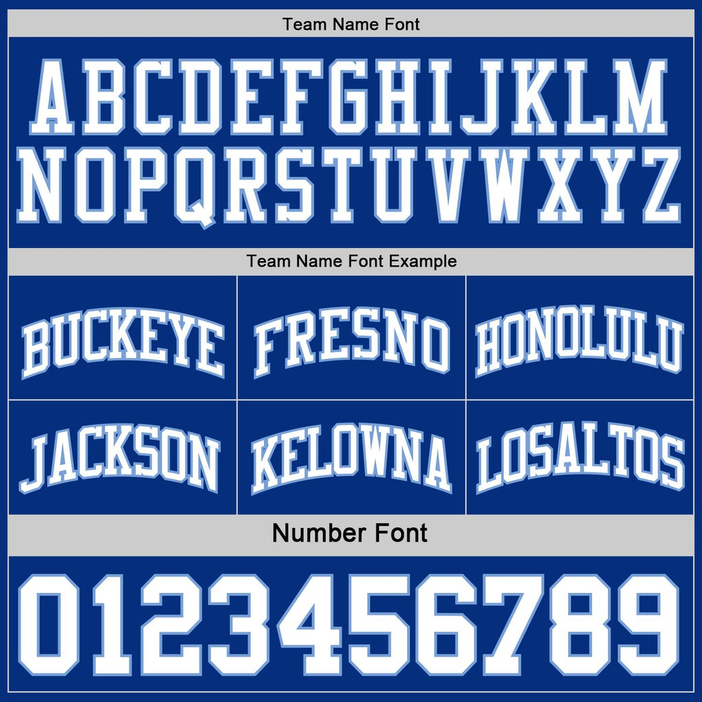 Custom Royal White-Light Blue Reversible Double Side Sublimation Basketball Set Jersey photo 6
