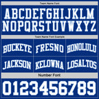 Custom Royal White-Light Blue Reversible Double Side Sublimation Basketball Set Jersey photo 6