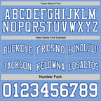 Custom Royal White-Light Blue Reversible Double Side Sublimation Basketball Set Jersey photo 7