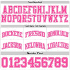 Custom Pink White Reversible Double Side Sublimation Basketball Set Jersey photo 7