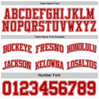 Custom Red White Reversible Double Side Sublimation Basketball Set Jersey photo 7