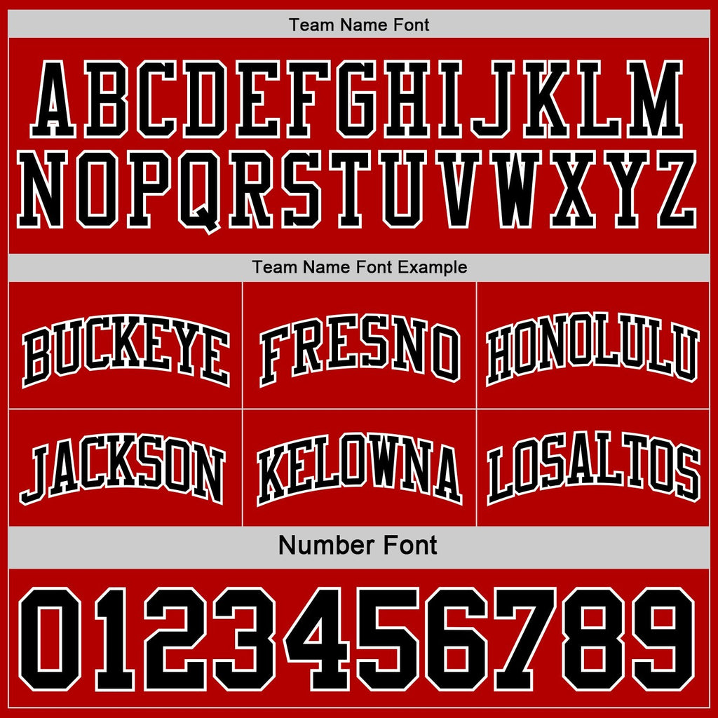 Custom Red Black-White Reversible Double Side Sublimation Basketball Set Jersey photo 6