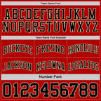 Custom Red Black-Cream Reversible Double Side Sublimation Basketball Set Jersey photo 6