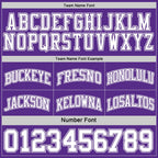Custom Purple White Reversible Double Side Sublimation Basketball Set Jersey photo 6