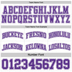 Custom Purple White Reversible Double Side Sublimation Basketball Set Jersey photo 7