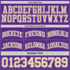 Custom Reversible Purple Cream Double Side Sublimation Basketball Set Jersey photo 6