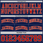 Custom Reversible Navy Red-Cream Double Side Sublimation Basketball Set Jersey photo 5