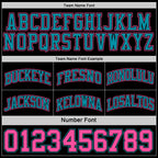 Custom Reversible Black Pink-Teal Double Side Sublimation Basketball Set Jersey photo 6