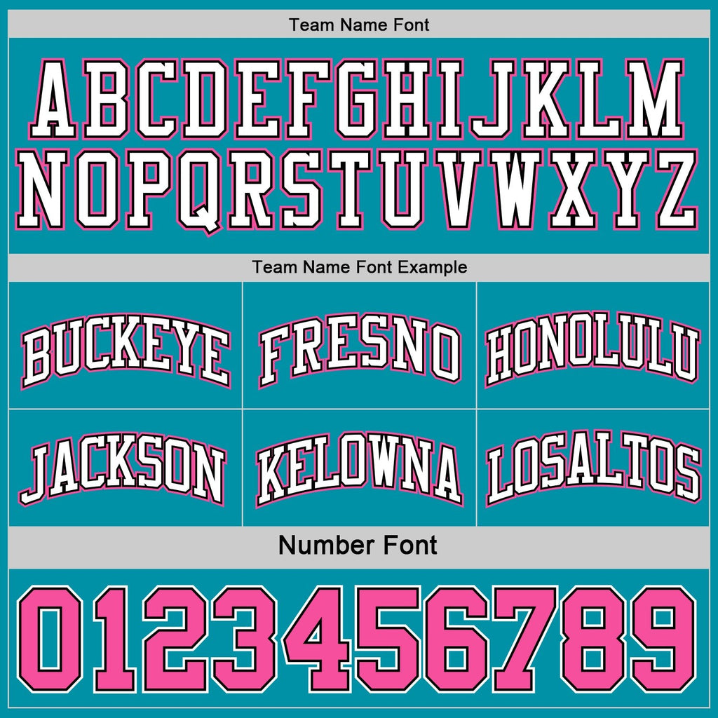 Custom Reversible Black Pink-Teal Double Side Sublimation Basketball Set Jersey photo 7