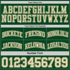 Custom Reversible Green Cream Double Side Sublimation Basketball Set Jersey photo 6