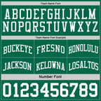 Custom Reversible Kelly Green White Double Side Sublimation Basketball Set Jersey photo 6
