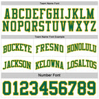 Custom Reversible Kelly Green Gold-White Double Side Sublimation Basketball Set Jersey photo 7