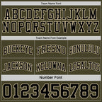 Custom Reversible Olive Black-Cream Double Side Salute To Service Sublimation Basketball Set Jersey photo 6