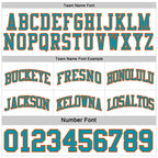 Custom Reversible Teal White-Orange Double Side Sublimation Basketball Set Jersey photo 7