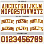 Custom Reversible Burgundy White-Gold Double Side Sublimation Basketball Set Jersey photo 6