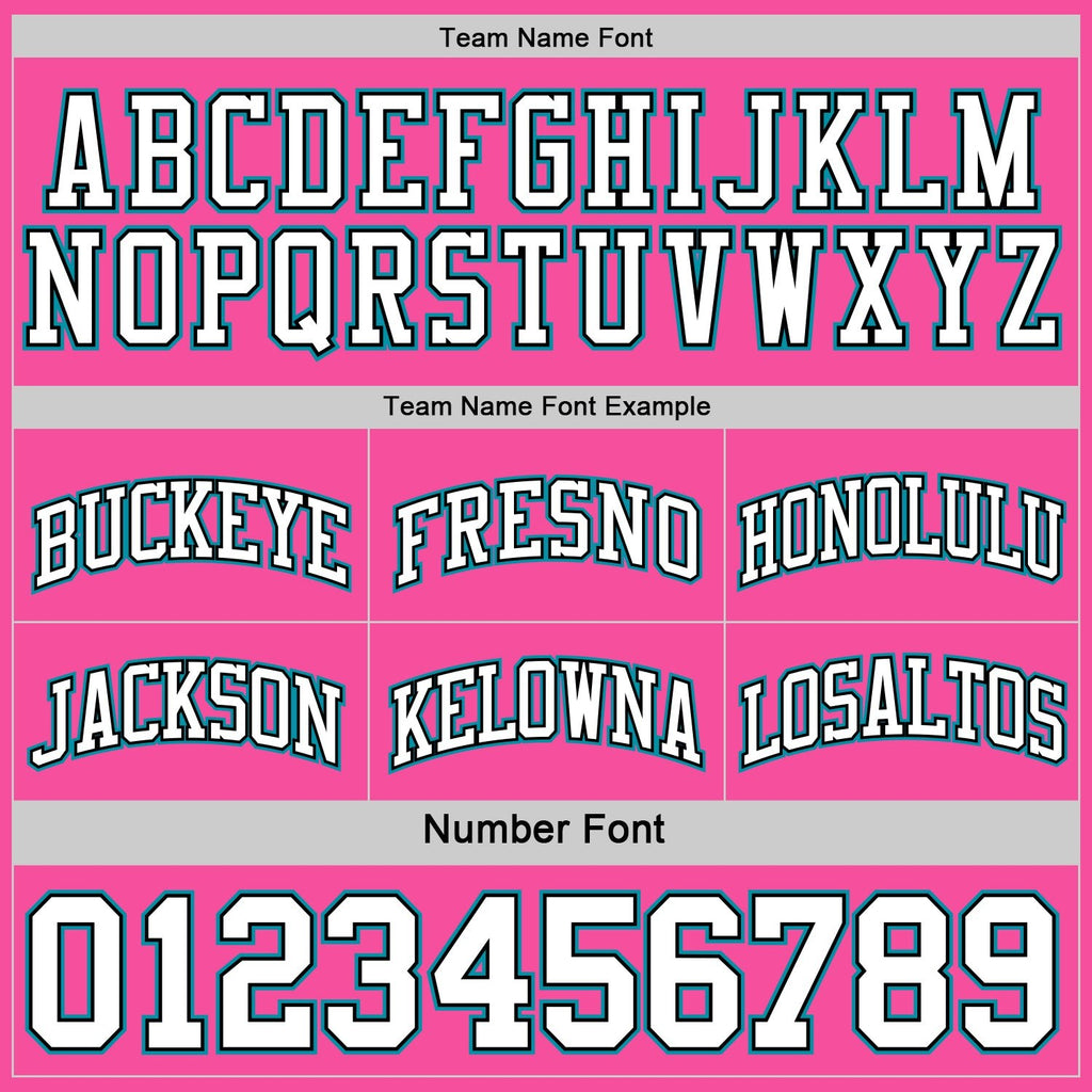 Custom Reversible Pink Black-Teal Double Side Sublimation Basketball Set Jersey photo 5