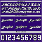Custom Reversible Purple White-Black Double Side Star Sublimation Basketball Set Jersey photo 5