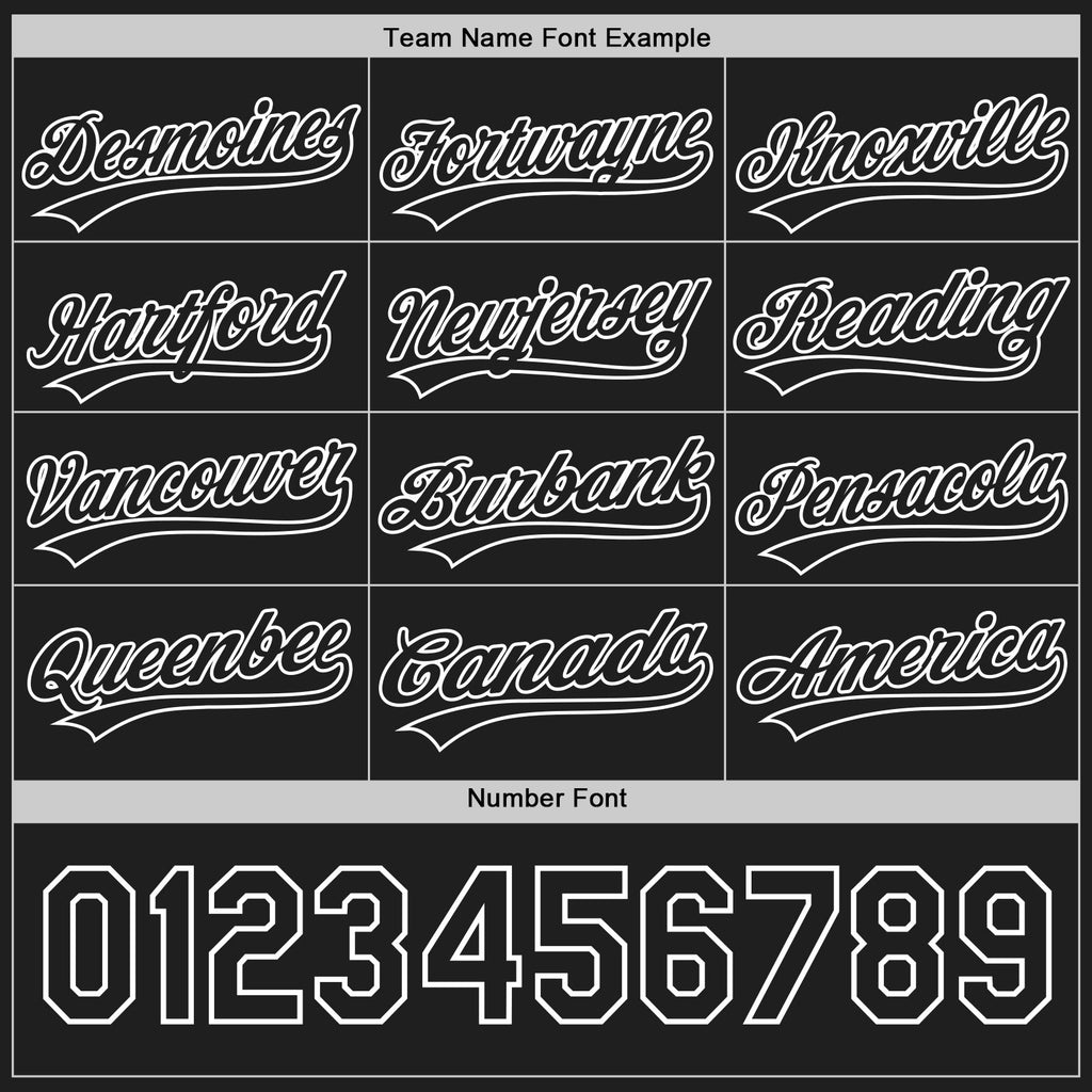Custom Black-White Reversible Button-Down Baseball Jersey photo 4