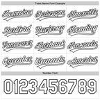 Custom Black-White Reversible Button-Down Baseball Jersey photo 5